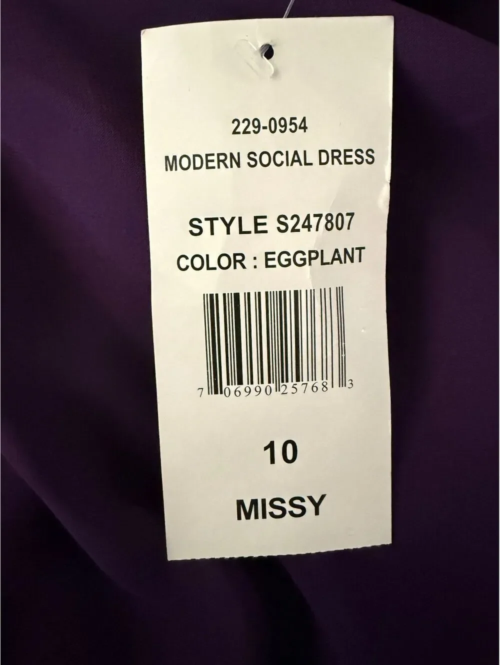 Scarlett Nite NEW Dress Size 10 Purple Eggplant Sleeveless Beaded Party Flare